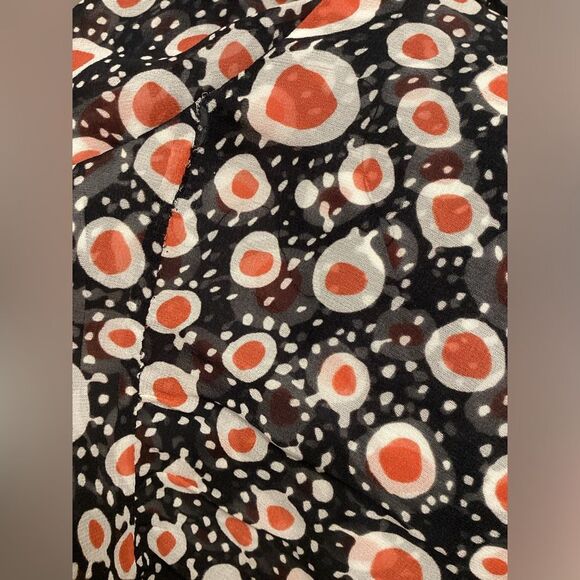 SALONI Brooke Batik Dot Dress Orange White Black Size M Women’s Designer Summer - Picture 13 of 15